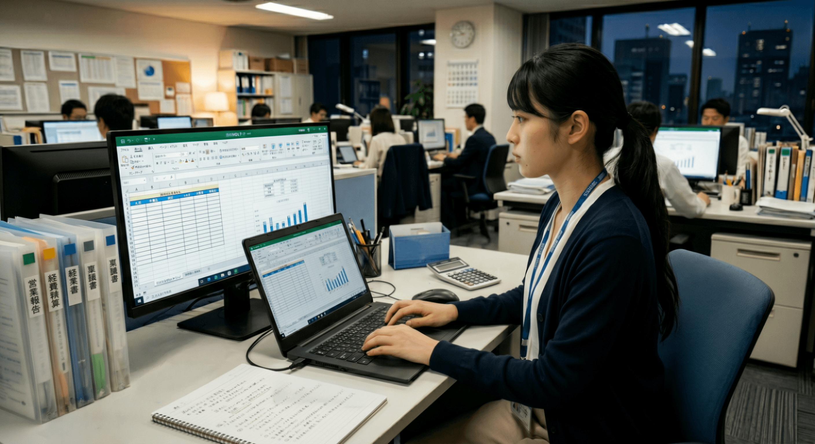 月次集計に丸2日かかっている