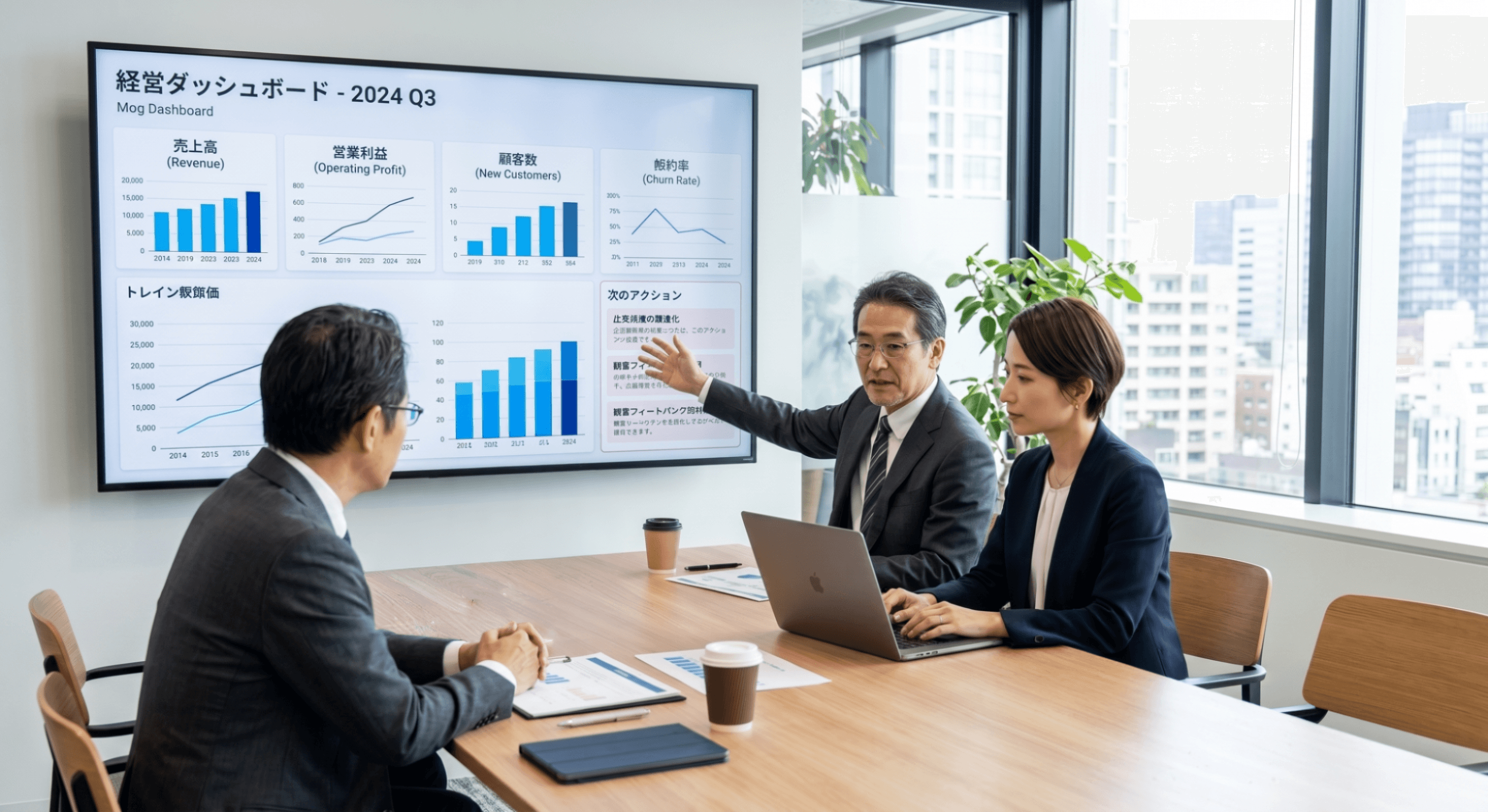 経営ダッシュボードが見られているだけ